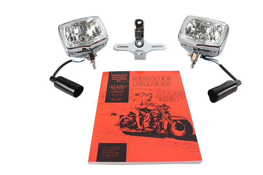 Dual Rectangular Headlamp Kit Chrome