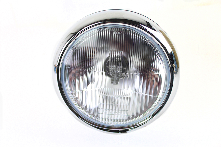 7" 6 Volt LED Headlamp Black