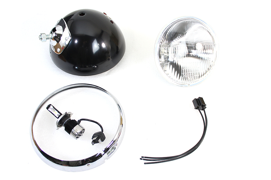7" 12 Volt LED Headlamp Black