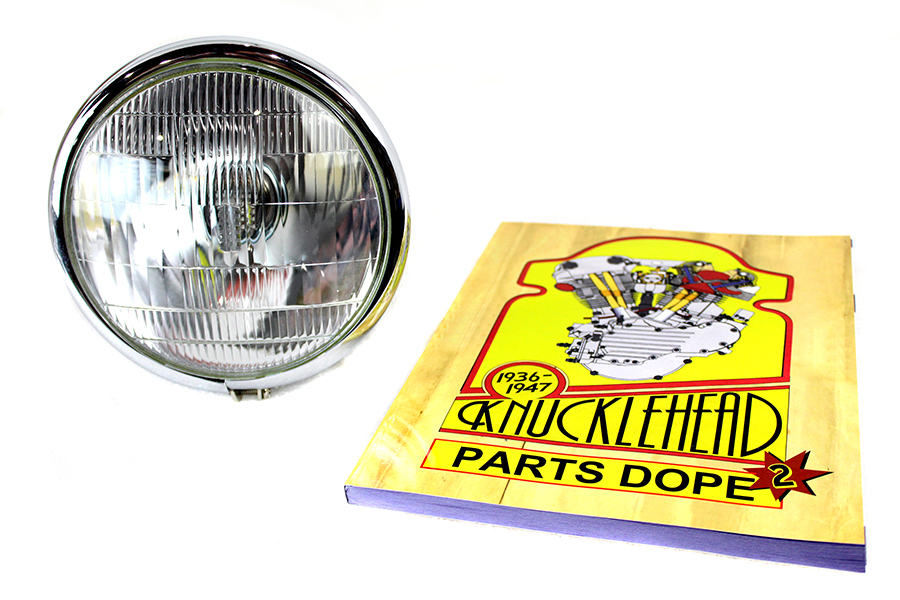 6 Volt LED Spring Fork Headlamp Black