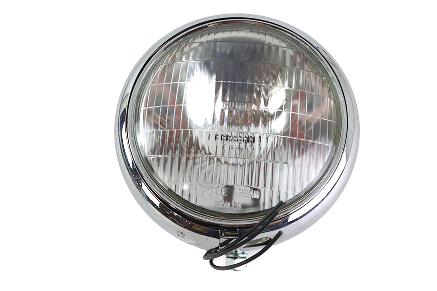 7" Cycle Beam 6 Volt Assembly Chrome