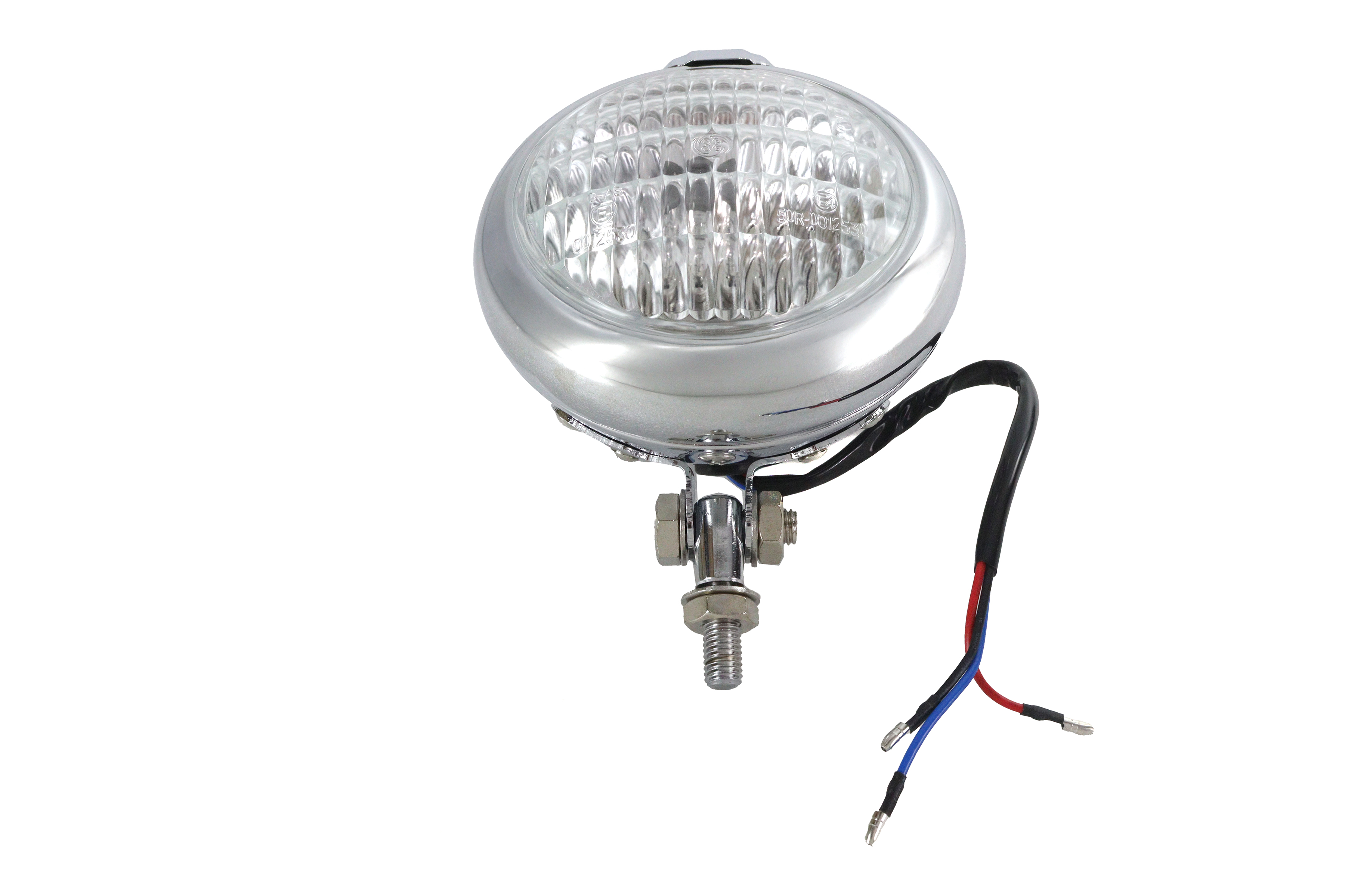4-1/2" Bates Style Headlamp Chrome
