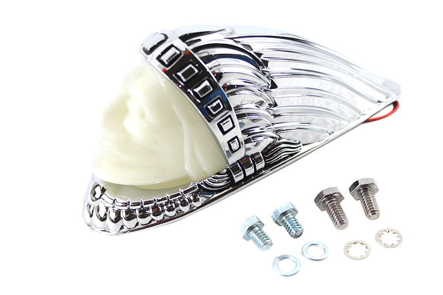 Indian Head Fender Ornament Chrome