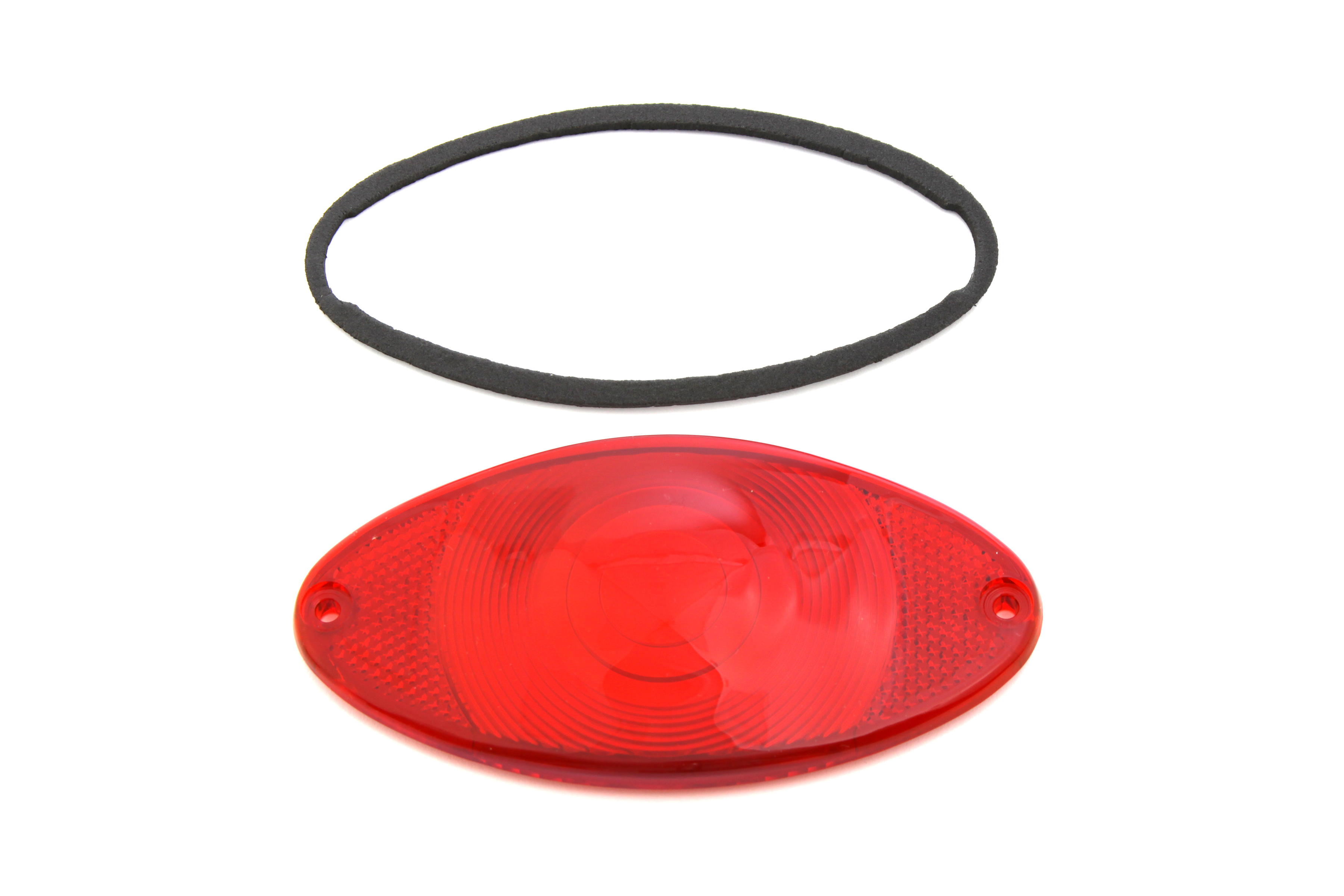 Tail Lamp Lens Cateye Style Red Chrome