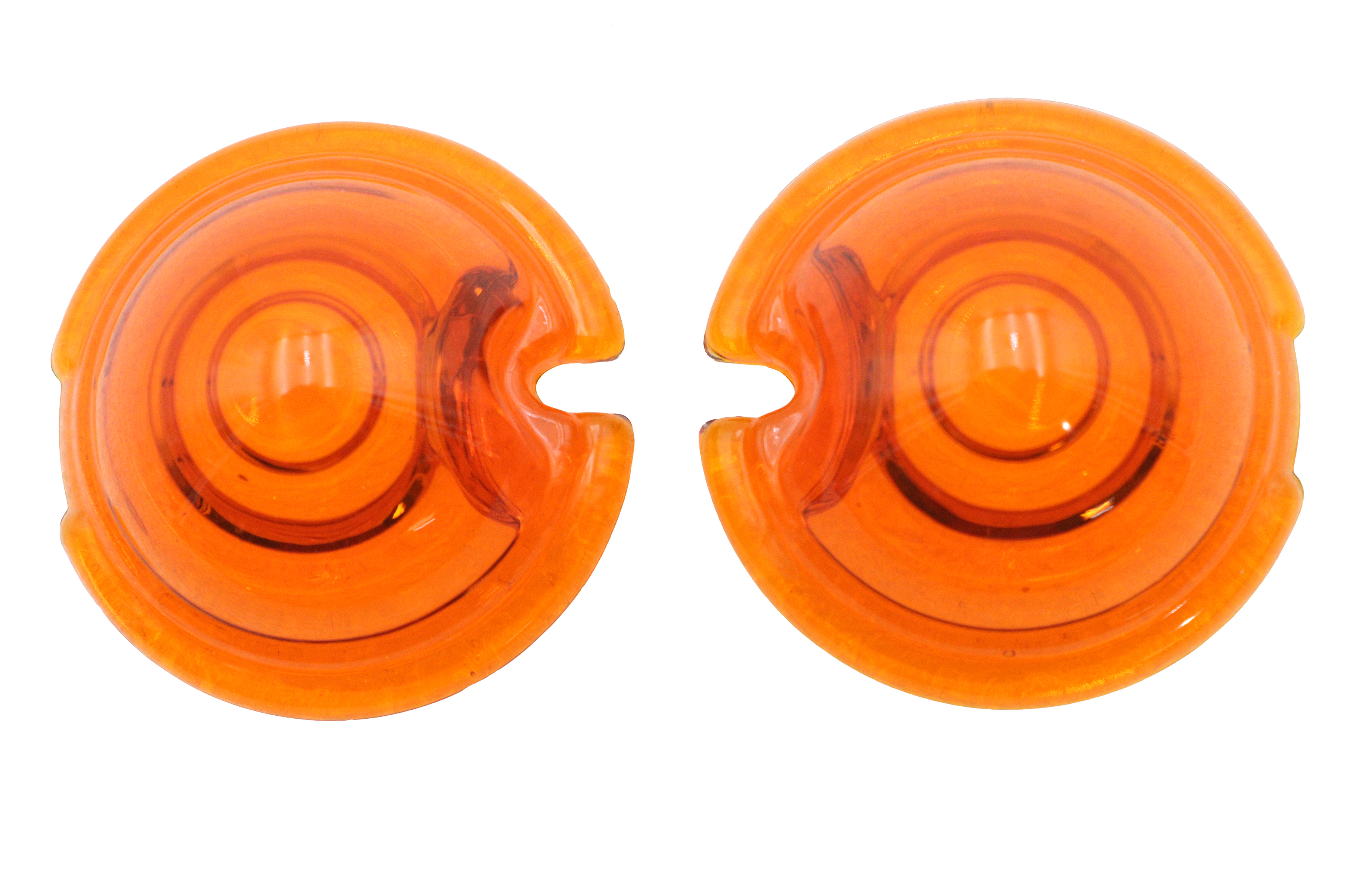 Replica Marker Lamp Lens Glass Bullet Style Amber