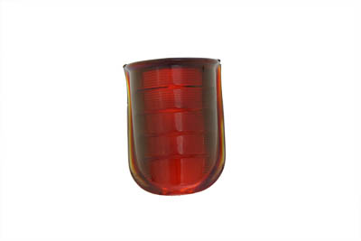 Tail Lamp Lens Beehive Style Glass Red