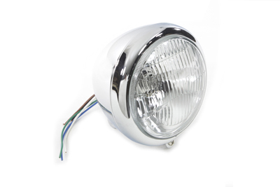 5-3/4" Round Headlamp Assembly Tear Drop Style