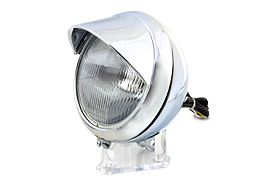 Replica 7" Headlamp Assembly with Visor