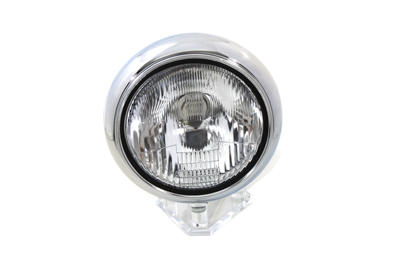 7" Headlamp Assembly H-4 Type Chrome