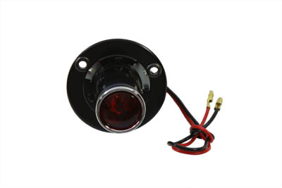 Black 1" Round Tail Lamp