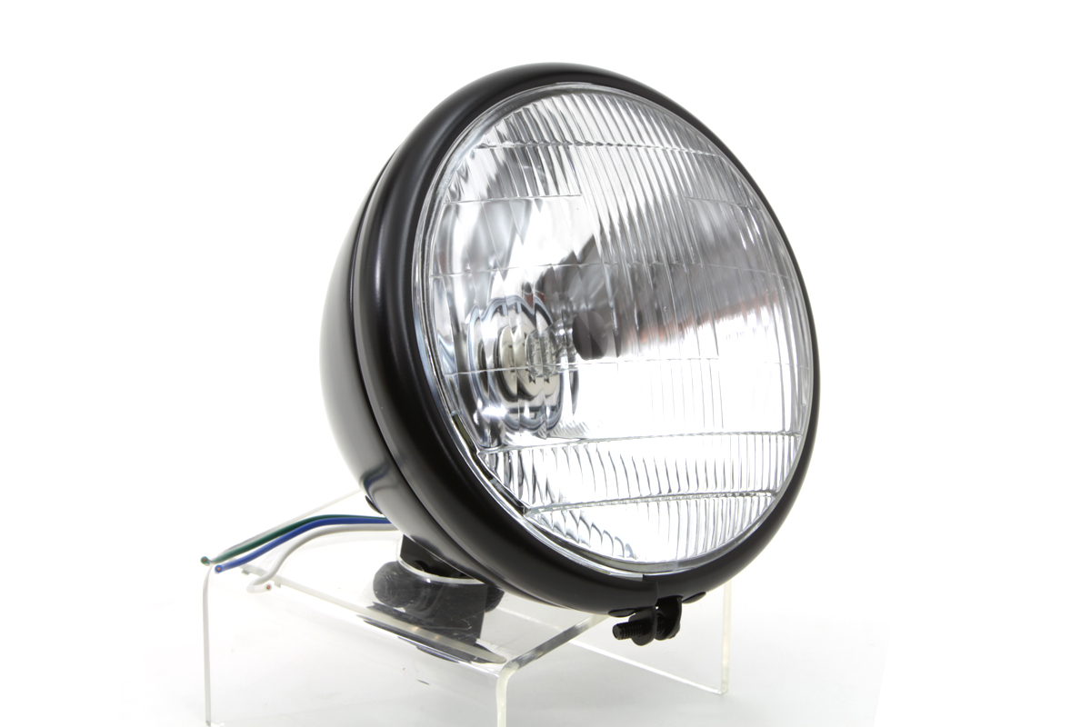 *UPDATE 6-1/2" Black Round Headlamp Assembly