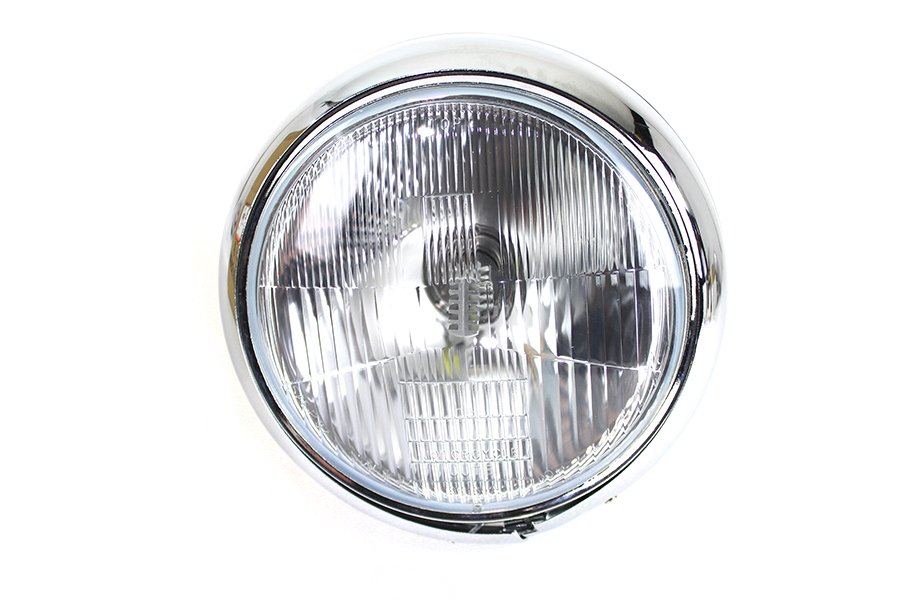 7" 6 Volt LED Glide Headlamp Chrome