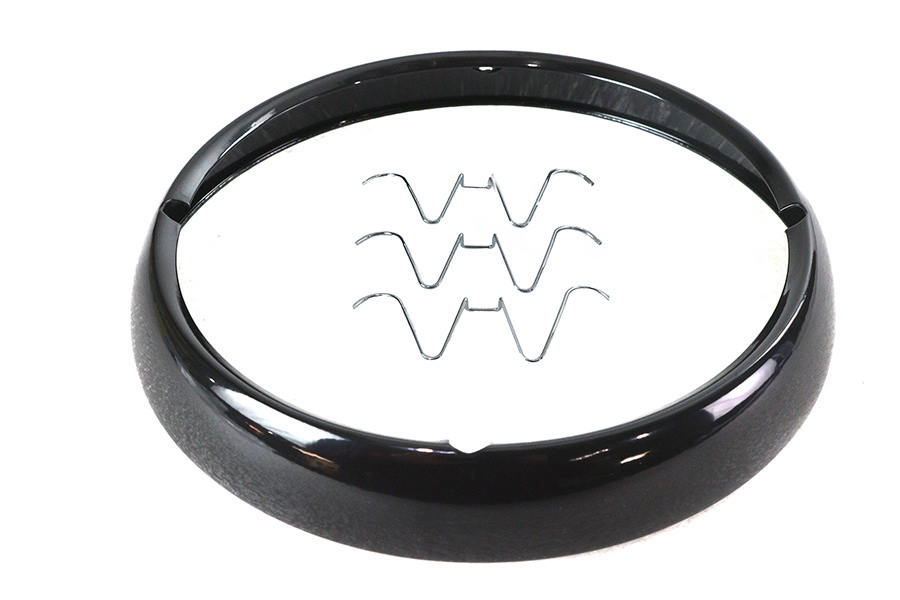 Outer Headlamp Trim Rim Black