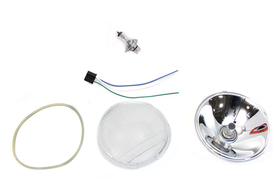 Retro Spring Fork Headlamp H-4 Bulb Kit