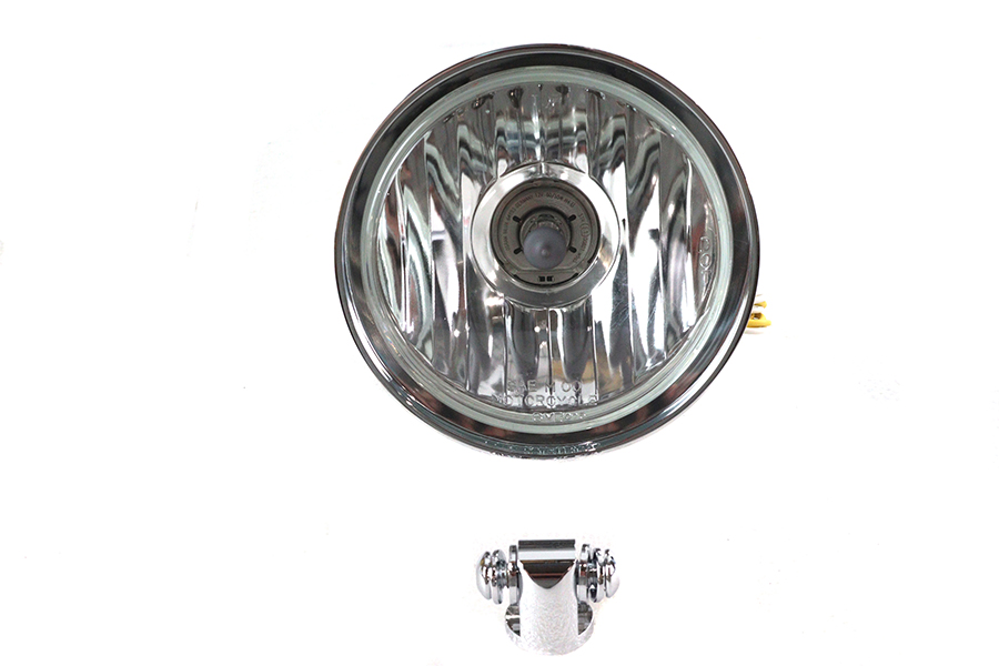 Factory Sample 5-3/4" Chrome Rocket Style Headlamp