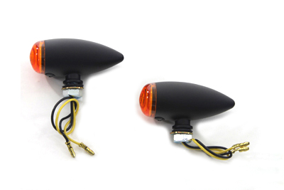 Mini LED Bullet Amber Lens Marker Lamp Set