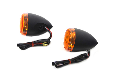 *UPDATE Black Torpedo Style Rear Turn Signal Set
