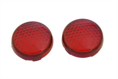 Turn Signal Lens Set Torpedo Style Red