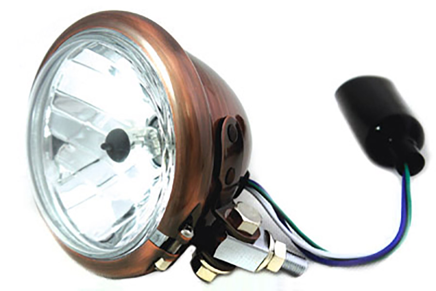 4-1/2" Copper H-3 Round Headlamp