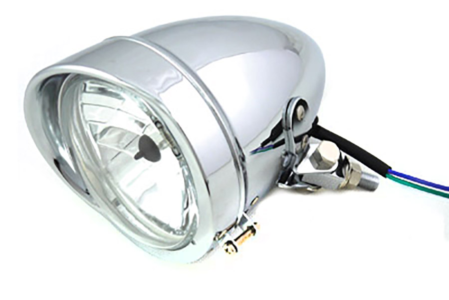 4-1/2" Bullet Headlamp Chrome