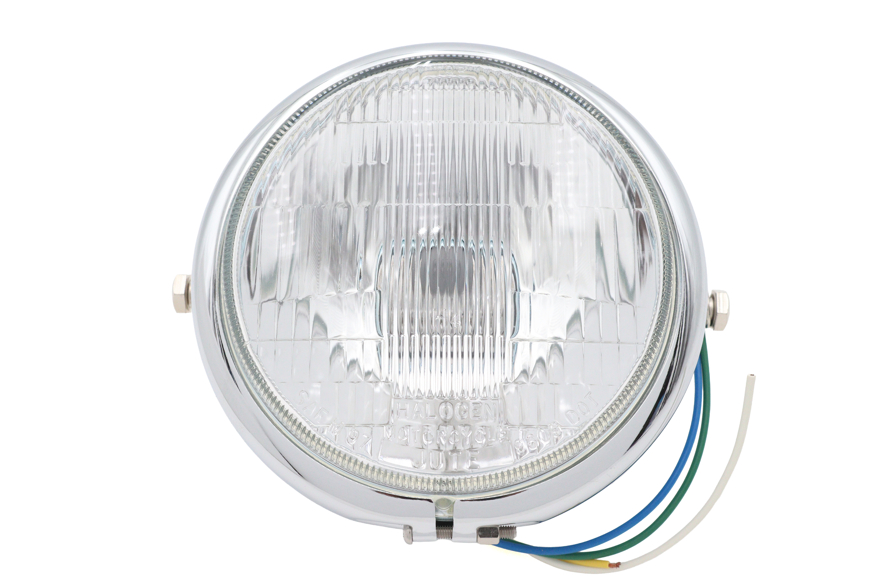 5-3/4" Round Headlamp Chrome Side Mount