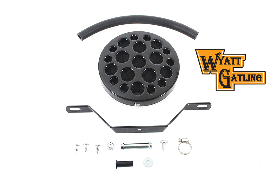 Wyatt Gatling Black Drilled Air Cleaner