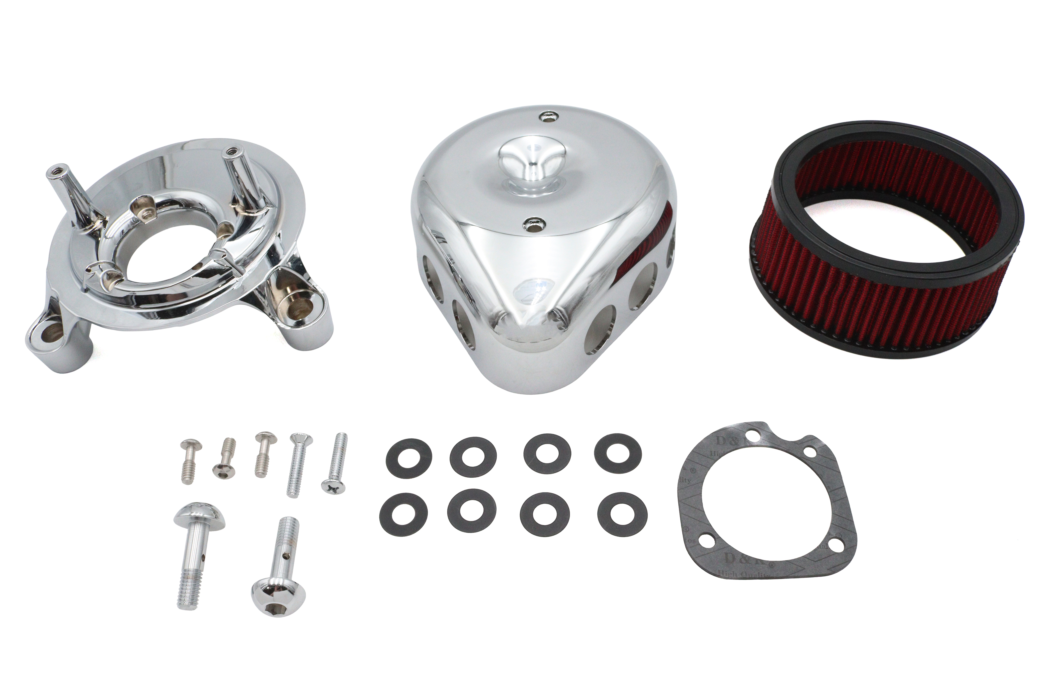 Mini Teardrop Air Cleaner Kit Chrome
