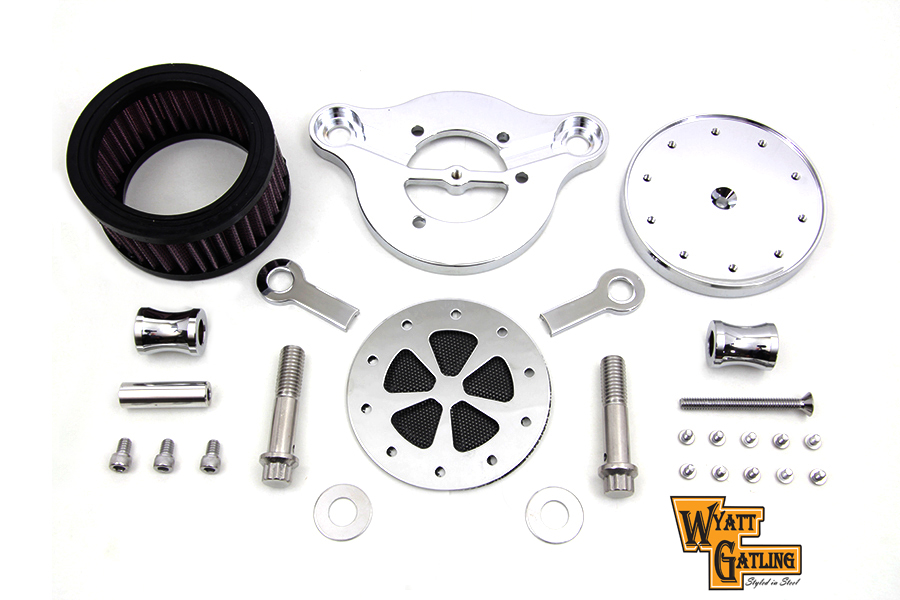 Wyatt Gatling Air Cleaner Kit Chrome