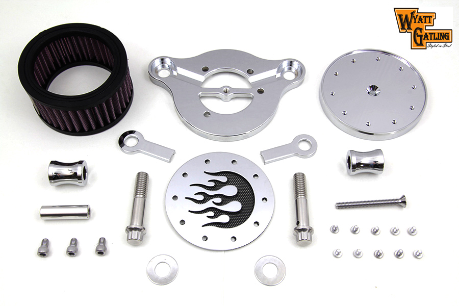 Wyatt Gatling Air Cleaner Kit Chrome