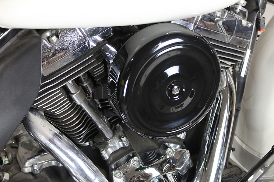 8" Round Air Cleaner Kit Black