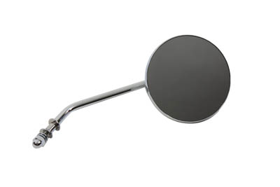 Chrome 4" Round Mirror with Stud Stems