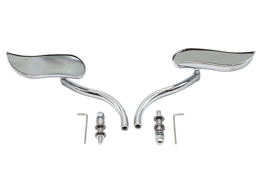 S-Curve Mirror Set with Round Stems