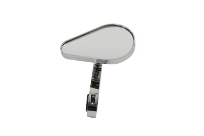 Tear Drop Mirror with Clamp on Billet Stem