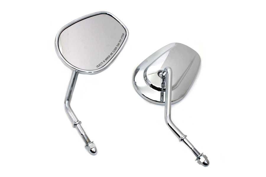 Black Taper Convex Mirror Set,for Harley Davidson motorcycles,by V-Twin