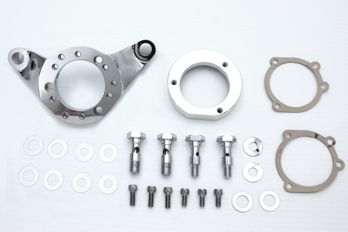 Air Cleaner Bracket Kit Chrome Billet