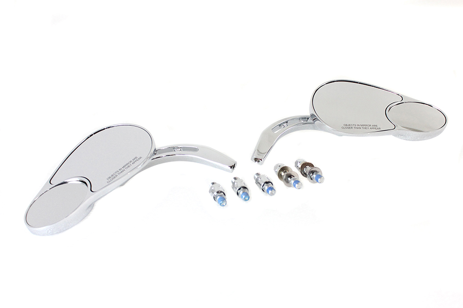Big Twin Mirror Set Chrome