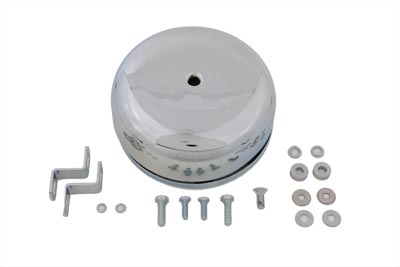 Round Air Cleaner Chrome