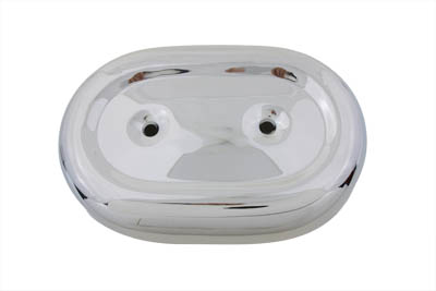 Oval Air Cleaner Cover Chrome