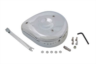 Tear drop Air Cleaner Kit Smooth Chrome