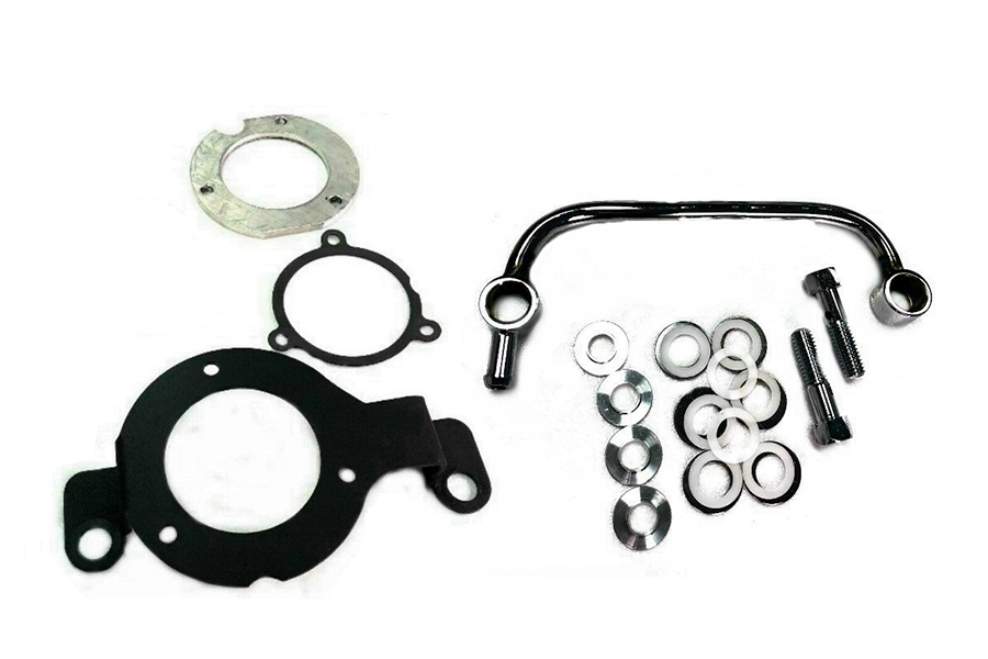 VTwin Black M8 Air Cleaner Support Bracket Kit 2017-2021 Harley Touring Softail