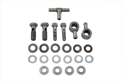 Chrome Breather Bolt and Banjo Kit with Tee