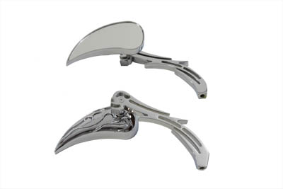 Chrome Billet Teardrop Mirror Set