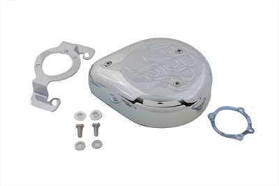 Teardrop Air Cleaner Kit Chrome Flame