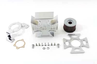 Maltese Chrome Air Cleaner Cover Kit