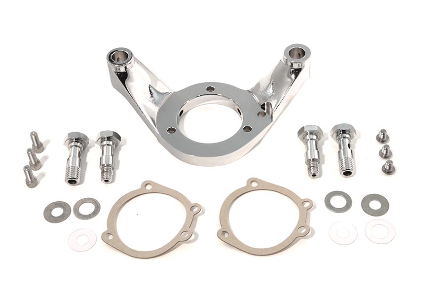 Air Cleaner Bracket Kit Chrome Billet