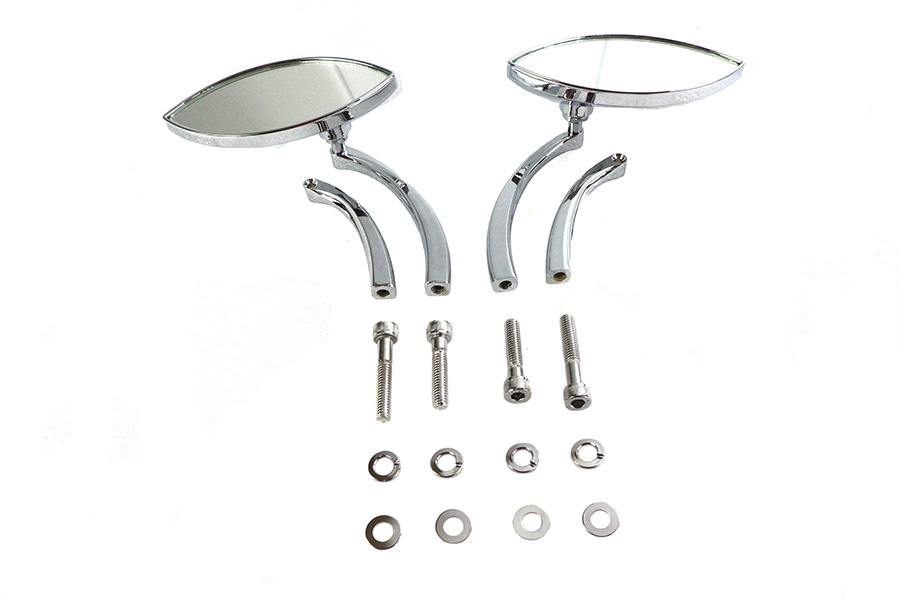 Eagle Eye Mirror Set Billet Chrome