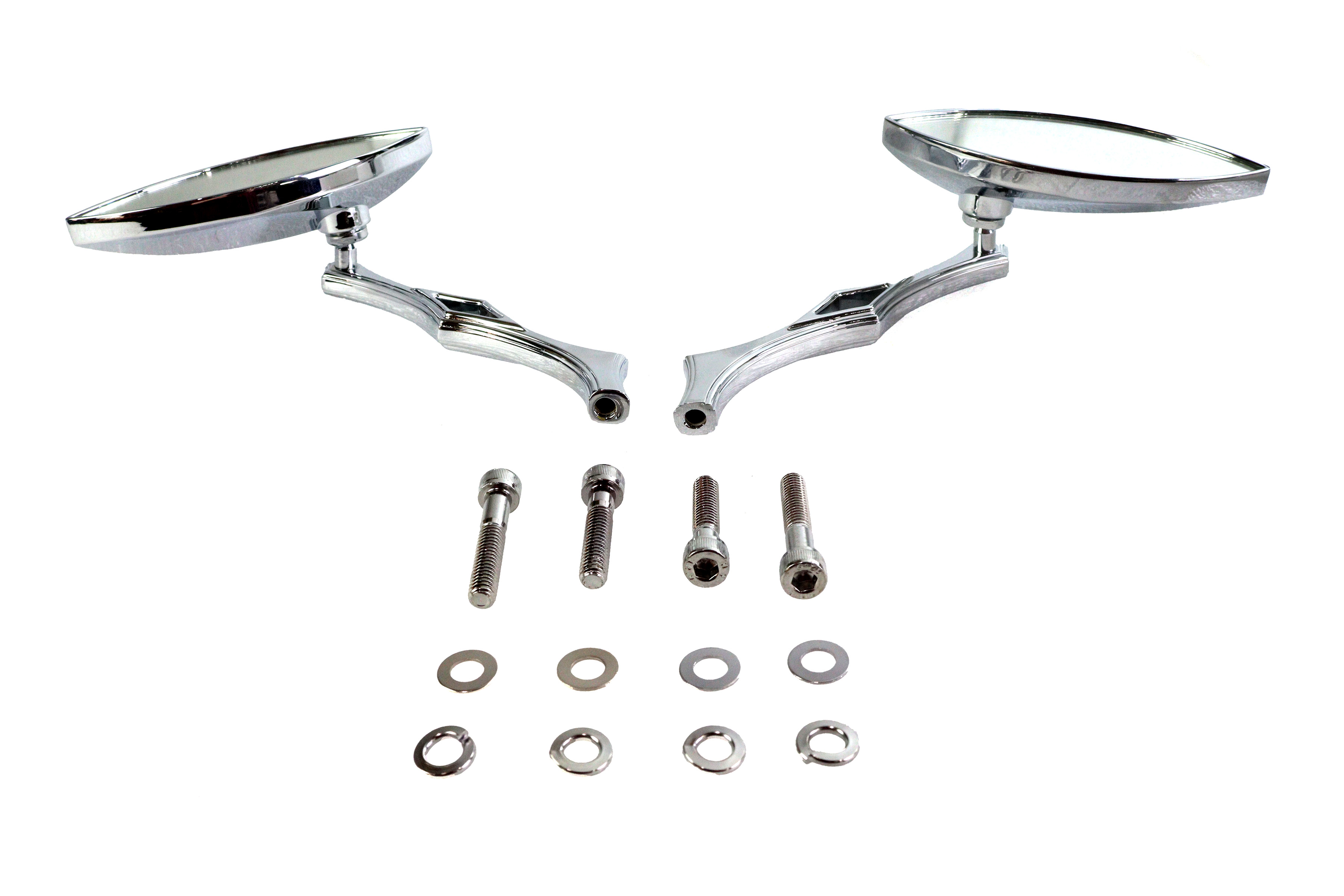 Eagle Eye Mirror Set Billet Chrome