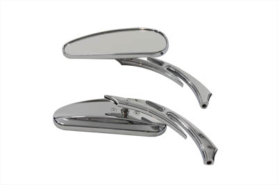 *UPDATE Deco Mirror Set Billet Chrome