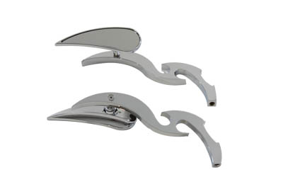 Teardrop Mirror Set Chrome