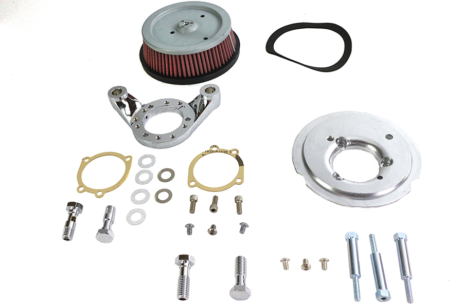 Hi-Flow Air Cleaner Backing Plate Kit Chrome